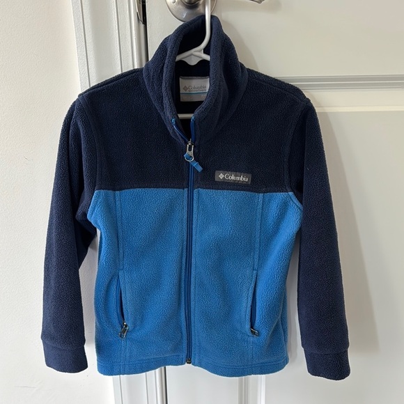 Columbia Blue and Navy Fleece Jacket - Picture 1 of 6